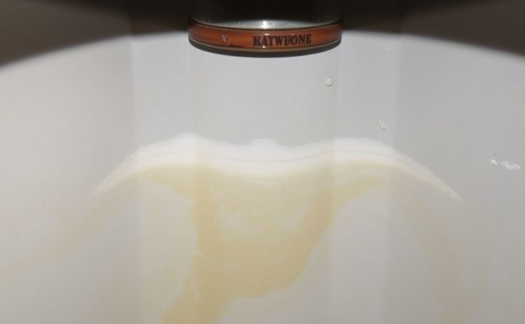 Sediment buildup in a water heater tank
