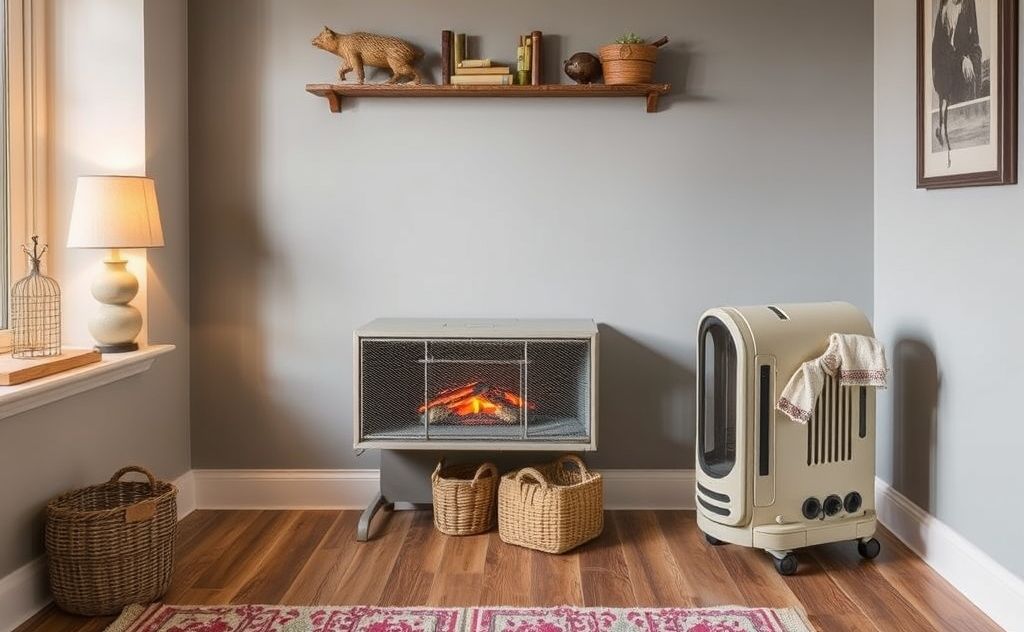 Select a vintage heater that complements your decor.