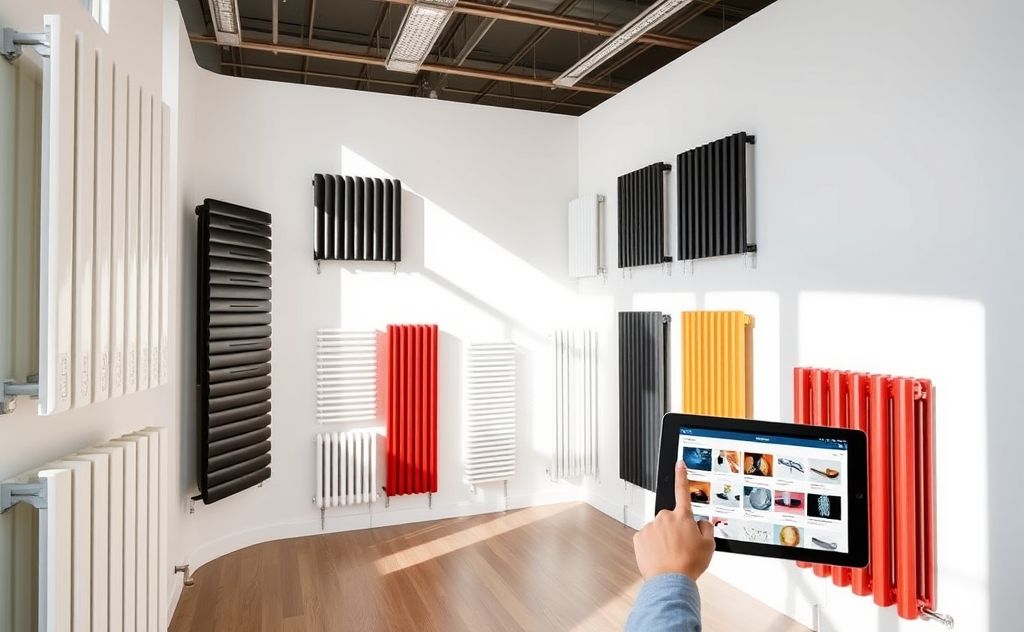 Selecting radiator style and color options