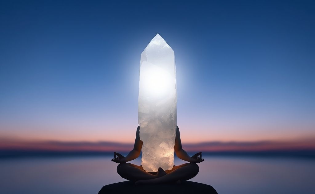 Selenite enhances the crown chakra energy