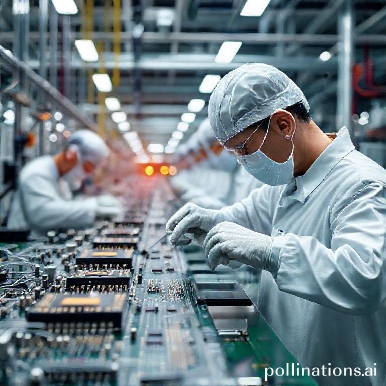 반도체 칩 제조 공정 이미지