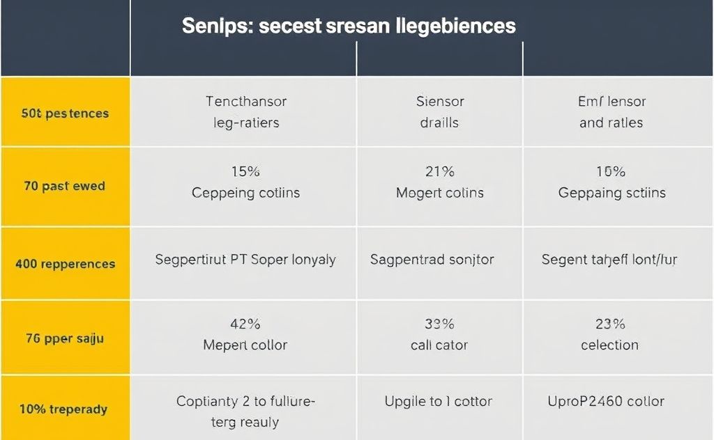 Sensor types and temperature accuracy details