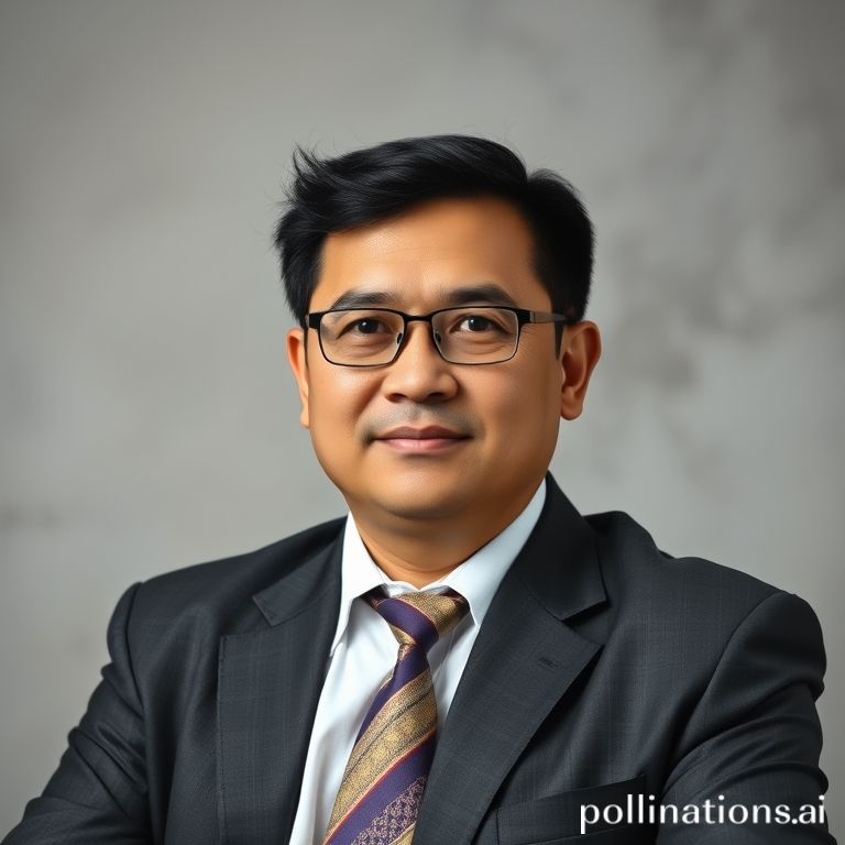 Seorang pebisnis memegang balok kayu bertuliskan “Line of Credit,” melambangkan pembiayaan bisnis yang fleksibel.