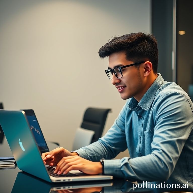 Seorang trader muda Gen Z dengan ekspresi antusias, sedang menganalisis grafik trading di layar laptopnya. Di layar laptop terlihat jelas sebuah pola Double Bottom (berbentuk 'W') pada grafik harga saham atau kripto, dengan panah hijau tebal menunjukkan potensi kenaikan harga setelah pola tersebut terkonfirmasi. Latar belakang menunjukkan suasana modern dengan elemen digital trading. Warna dominan hijau dan biru, mencerminkan pertumbuhan dan teknologi.