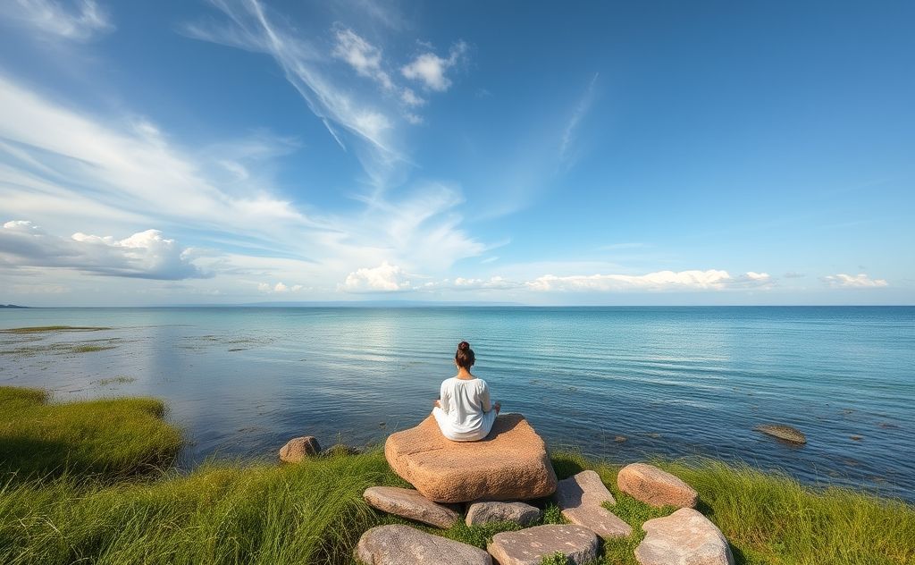 Serene chakra journey through nature's calm