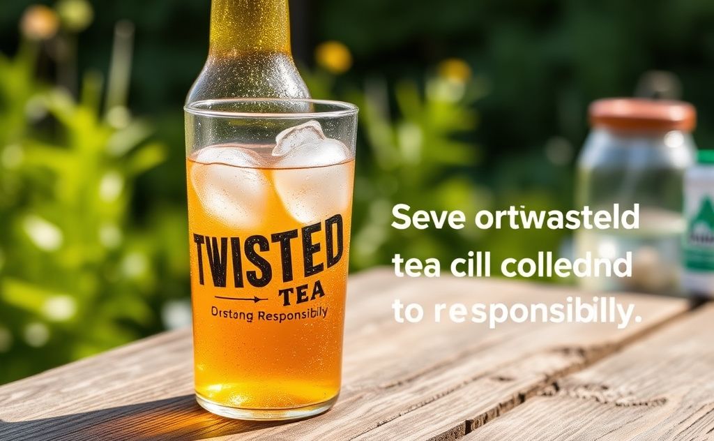 Serve Twisted Tea chilled and enjoy responsibly
