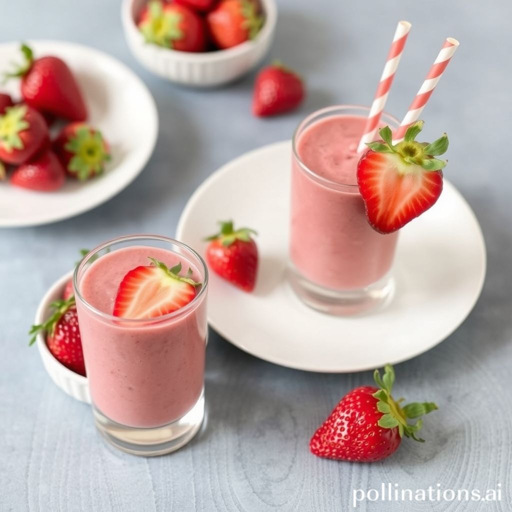 Serving and Presentation Ideas for Your Homemade Strawberries Wild Smoothie