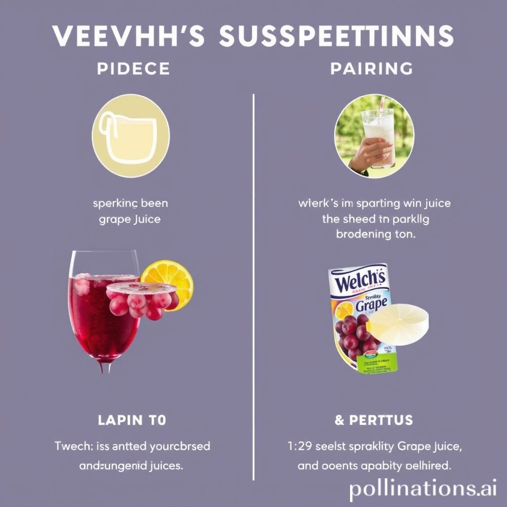Serving suggestions and pairing ideas for Welch's Sparkling Grape Juice
