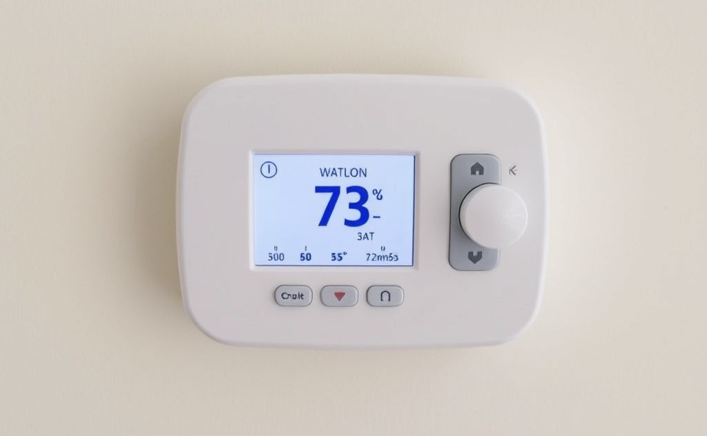 Set a thermostat for energy-saving vacation mode