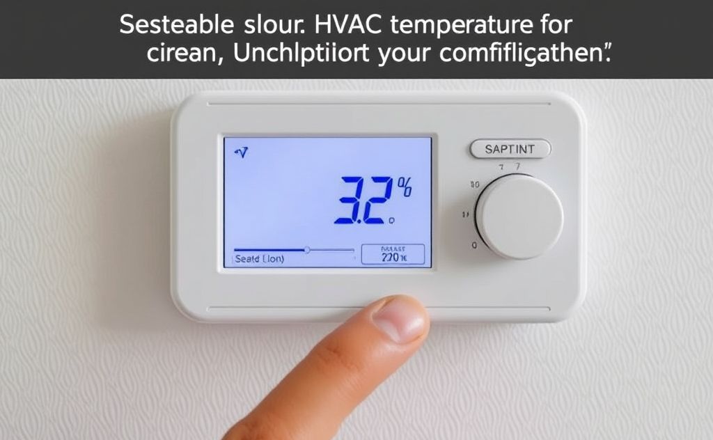 Set your HVAC temperature for optimal comfort