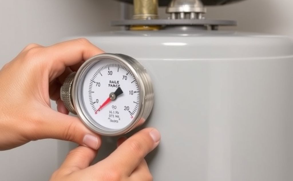Settle water heater pressure relief for hot water use