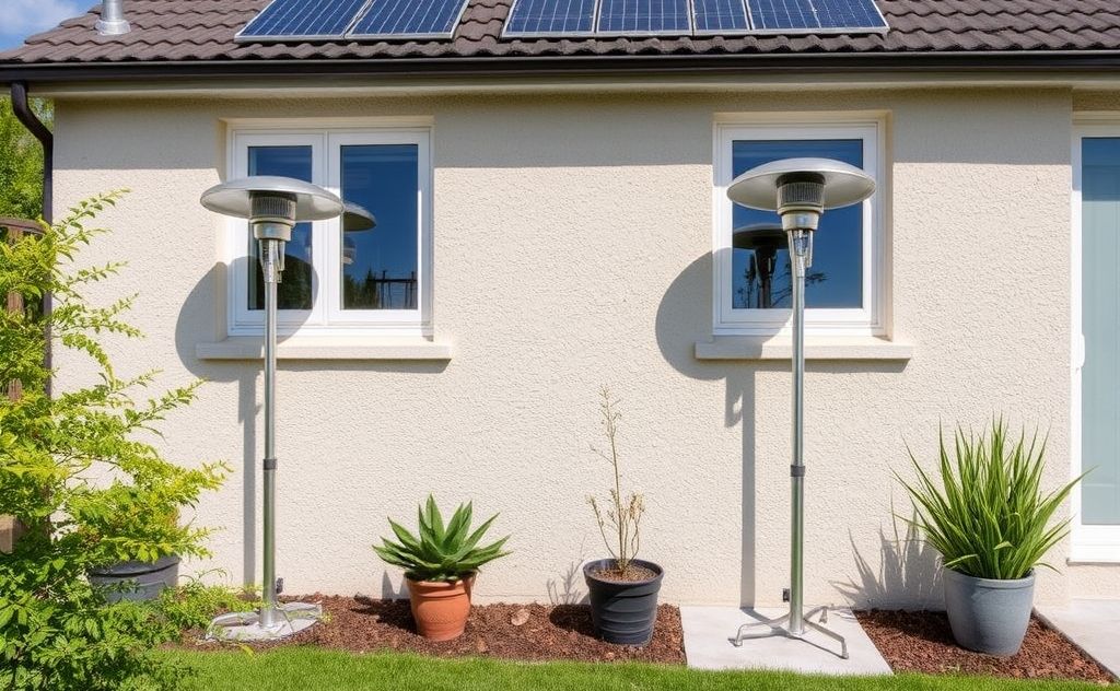 Shading analysis for solar heater placement