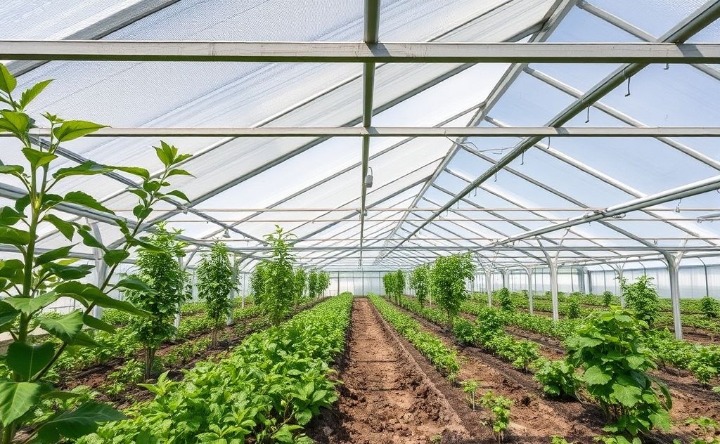 Shading techniques for greenhouse temperature control