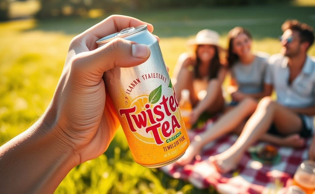 Shake a can of Twisted Tea before enjoying it