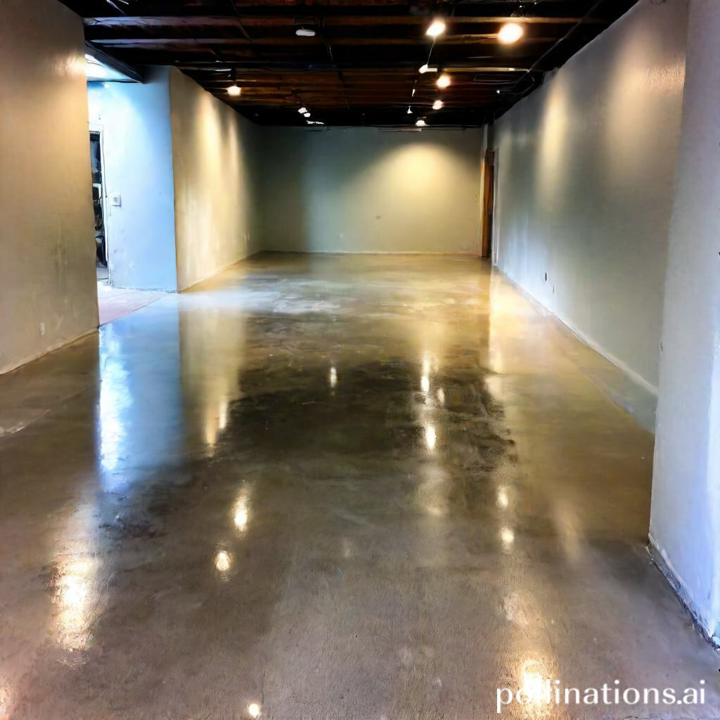 how to maintain the shine on polished concrete floors