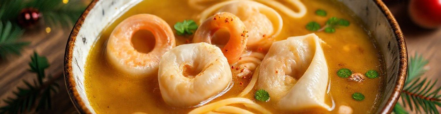 Holiday Special: Savoury Wonton Shrimp & Ground Chicken Noodle Soup