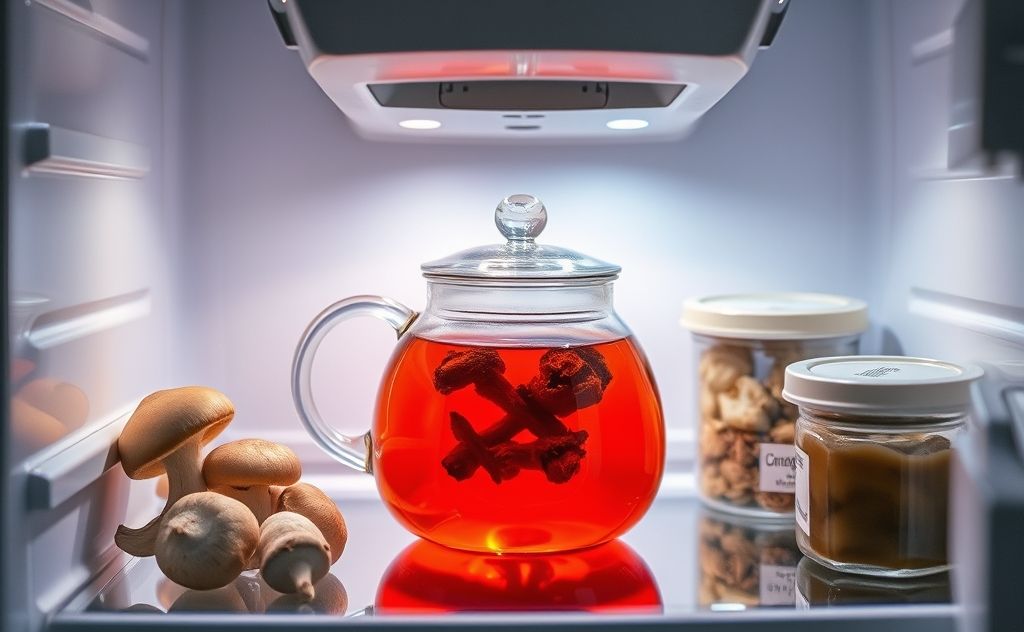 Shroom tea in fridge: shelf life and storage tips
