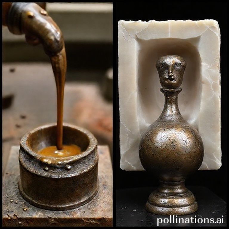 Compara&ccedil;&atilde;o entre fundi&ccedil;&atilde;o de cera perdida e molde de silicone