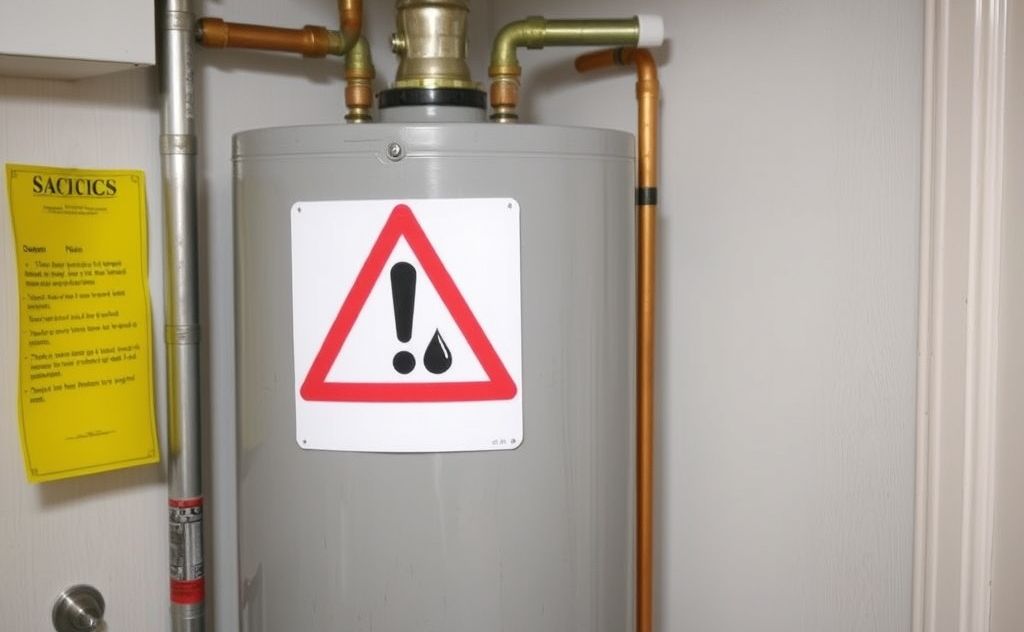 Signs of a failing water heater in a home setting