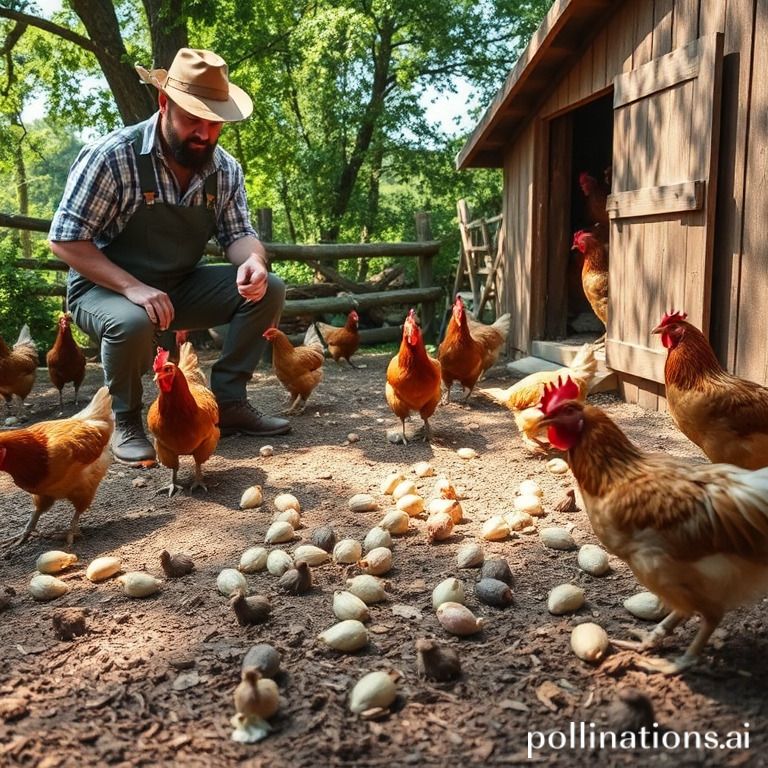 Abnormal chicken poop