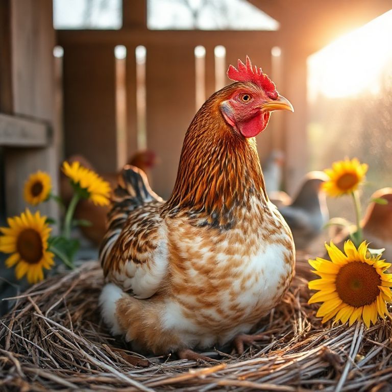 Broody Chicken.