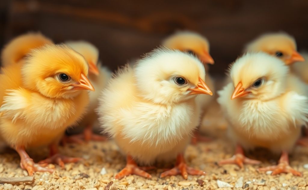 Signs of heat stress in baby chicks overheating