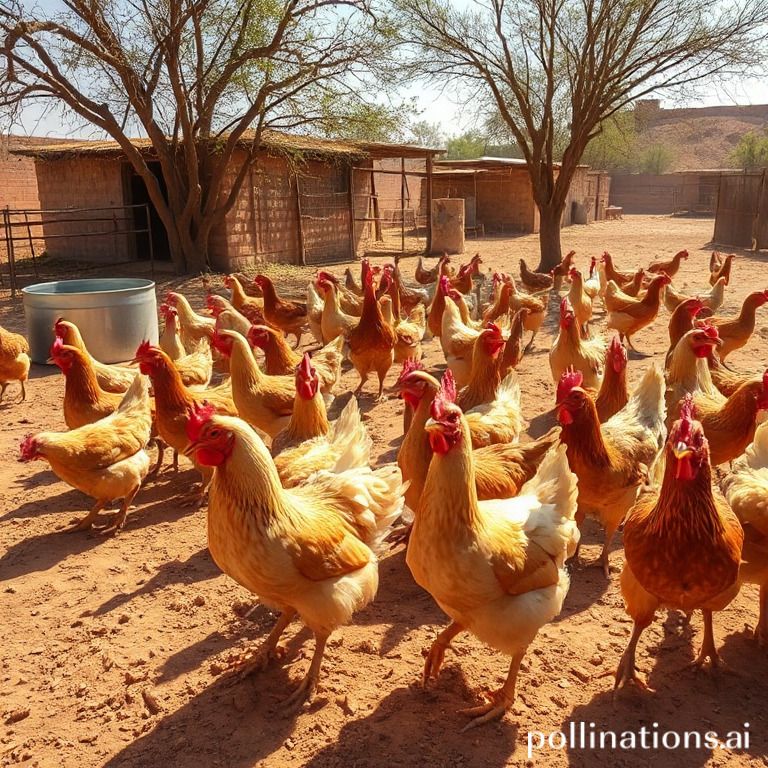 Heat stress in chickens