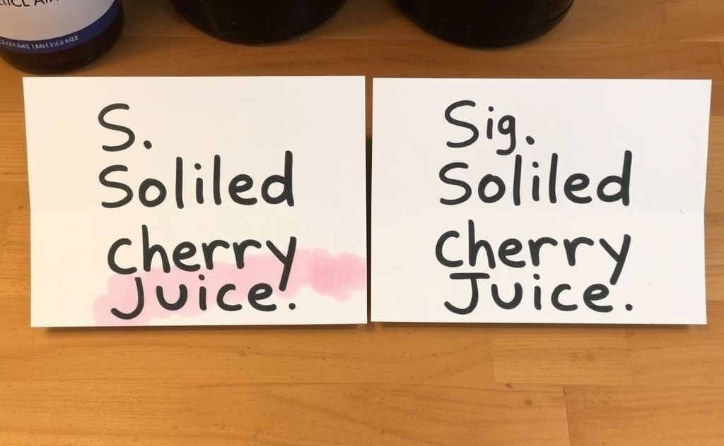 Signs of spoiled tart cherry juice