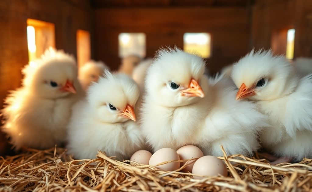 Silkie chickens begin laying eggs around 6 months