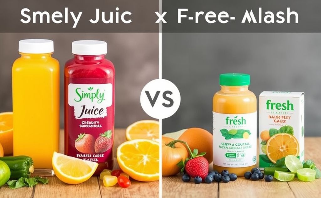 Simply Juice vs Fresh Alternatives Health Comparison