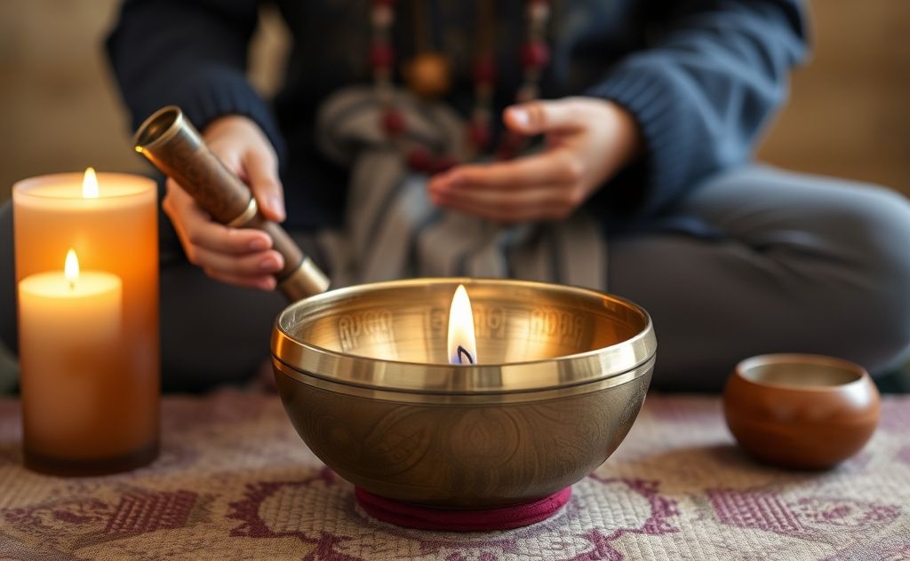 Singing bowl harmony for chakra healing