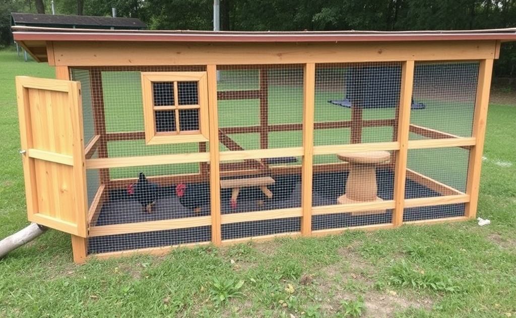Size coop for twenty chickens needed