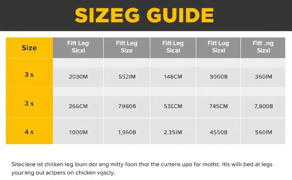Size guide for chicken leg bands and fitting tips