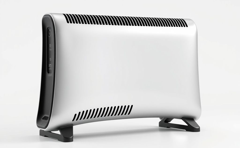 Sleek modern heater design with innovative features.