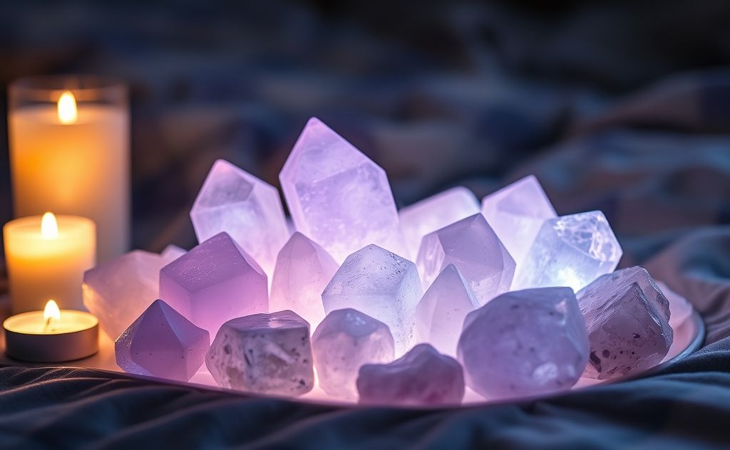 Sleep crystals for restful nights and healing energy