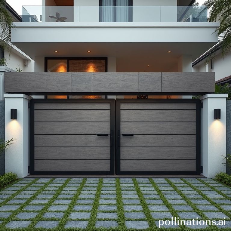 Sliding gate otomatis dengan motor