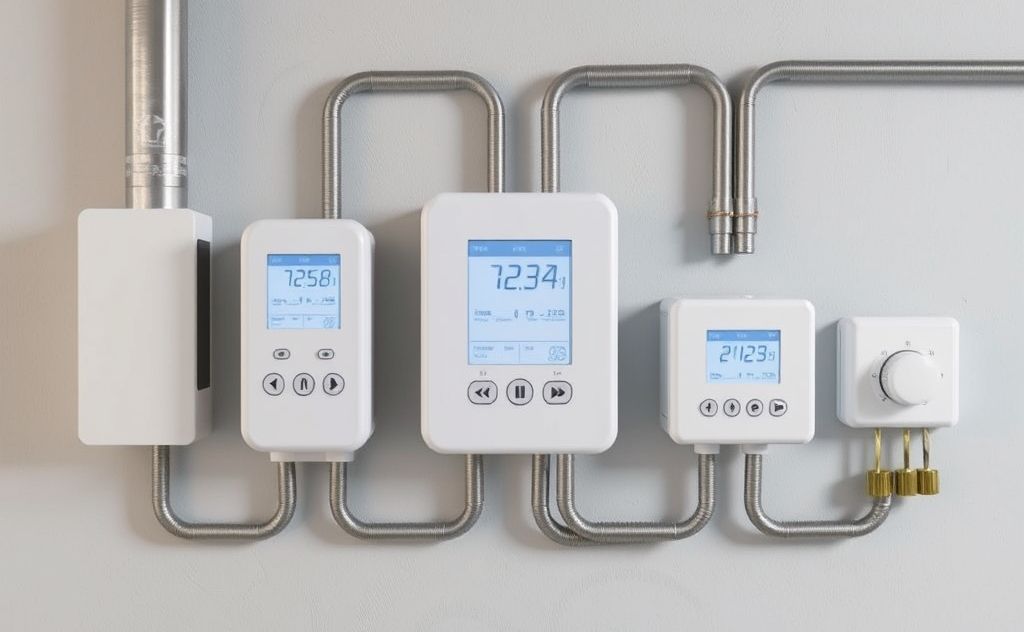 Smart control system devices for efficient heating