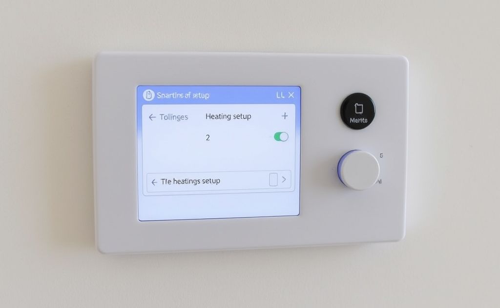 Smart control system with alerts for heating setup