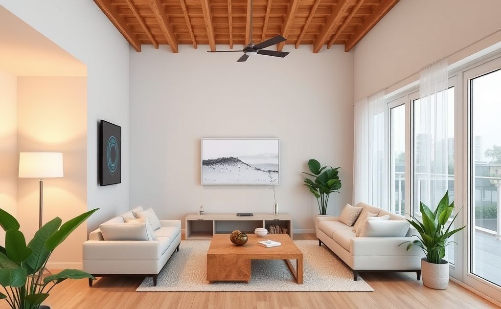 Smart home system optimizing indoor temperature control
