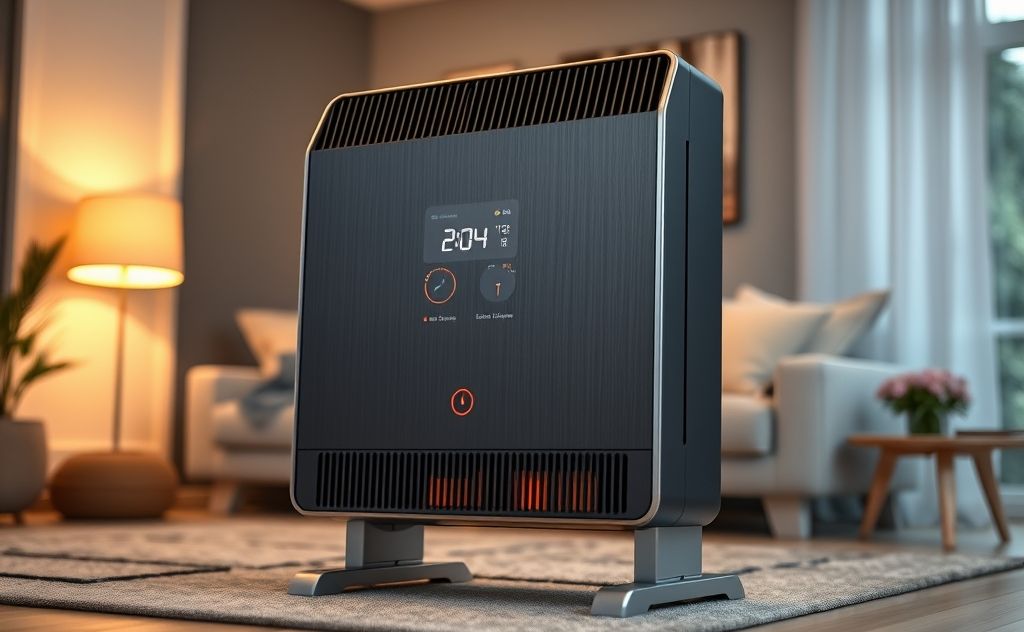 Smart modern heater with advanced features