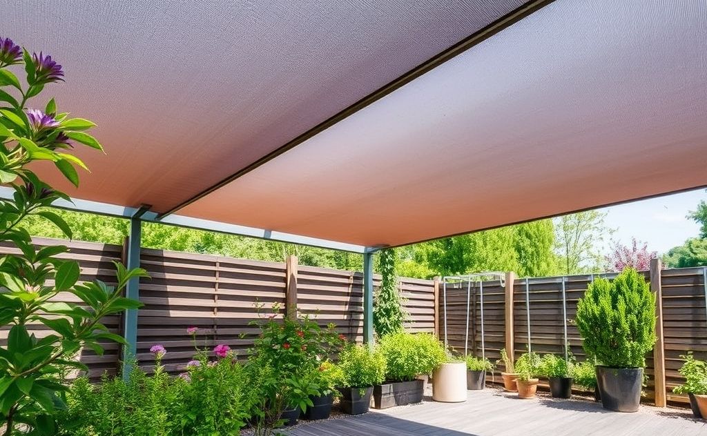 Smart shading for better garden temperature control