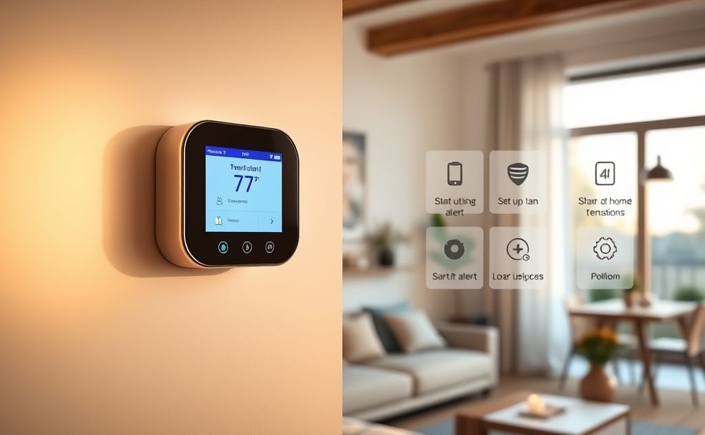 Smart thermostat alert setup guide