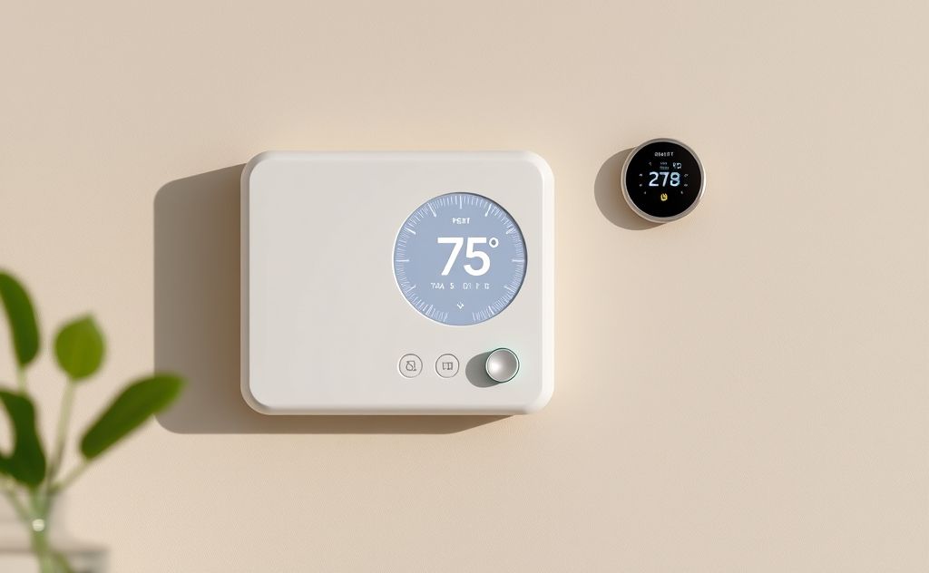 Smart thermostat eco-friendly heater design elements