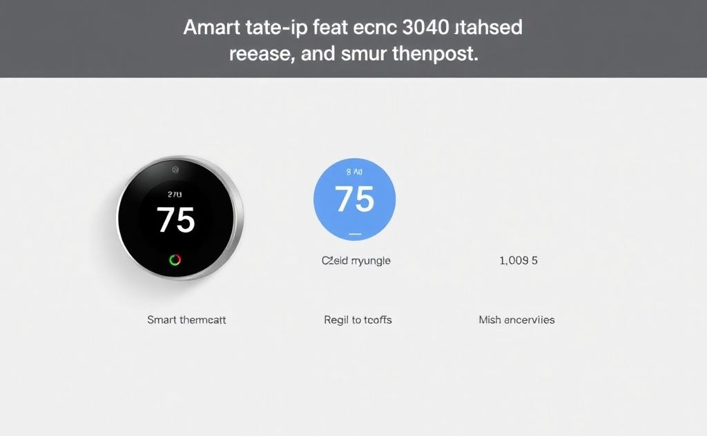 Smart thermostat options for home temperature control