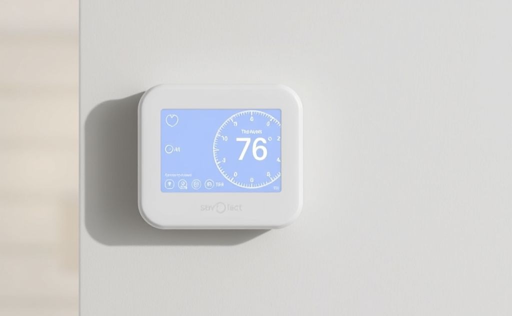 Smart thermostat with advanced features and sleek design