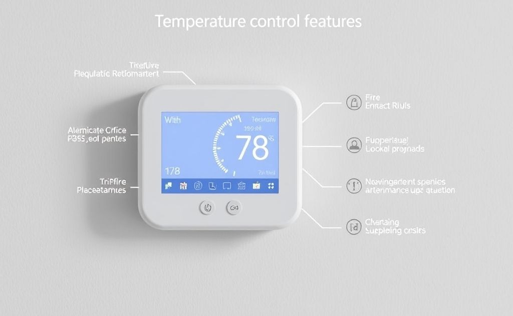 Smart thermostat with temperature control features