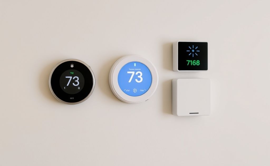 Smart thermostats integrated with home systems