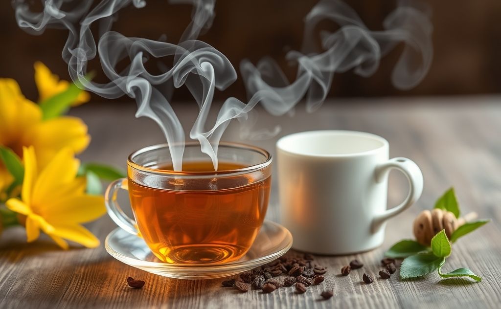 Smoking tea promotes relaxation and calmness