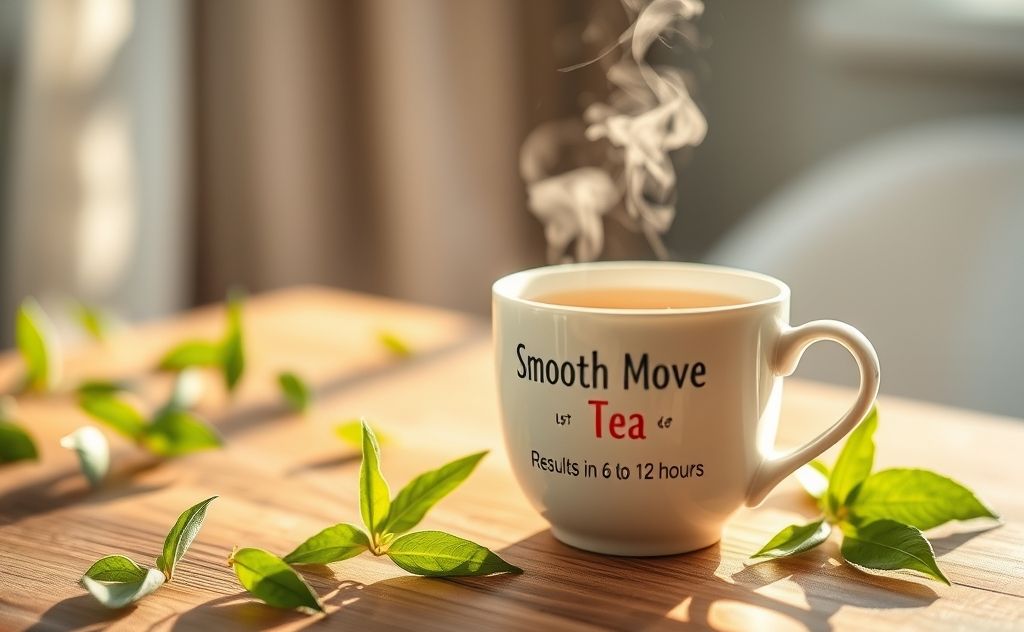 Smooth Move Tea results in 6 to 12 hours