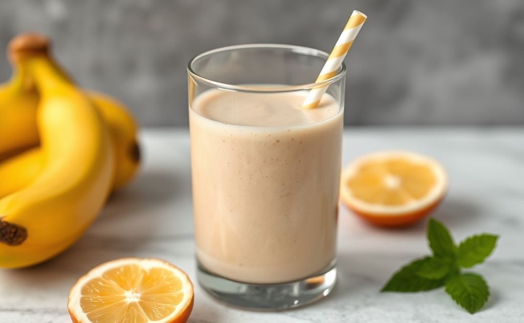 Smoothie with creamy texture and minimal foam